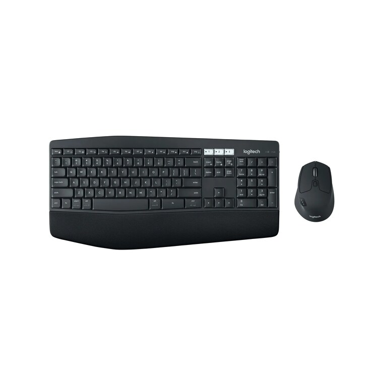 Logitech 920008219 wireless keyboard and mouse combo with ergonomic wrist rest in graphite finish