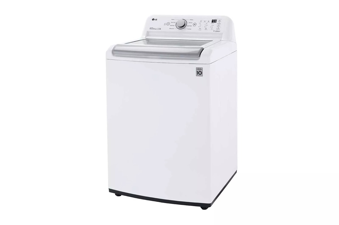LG 5.0 Cubic Ft. 27 Wide Top Load Washer Without Agitator in White -  WT7150CW