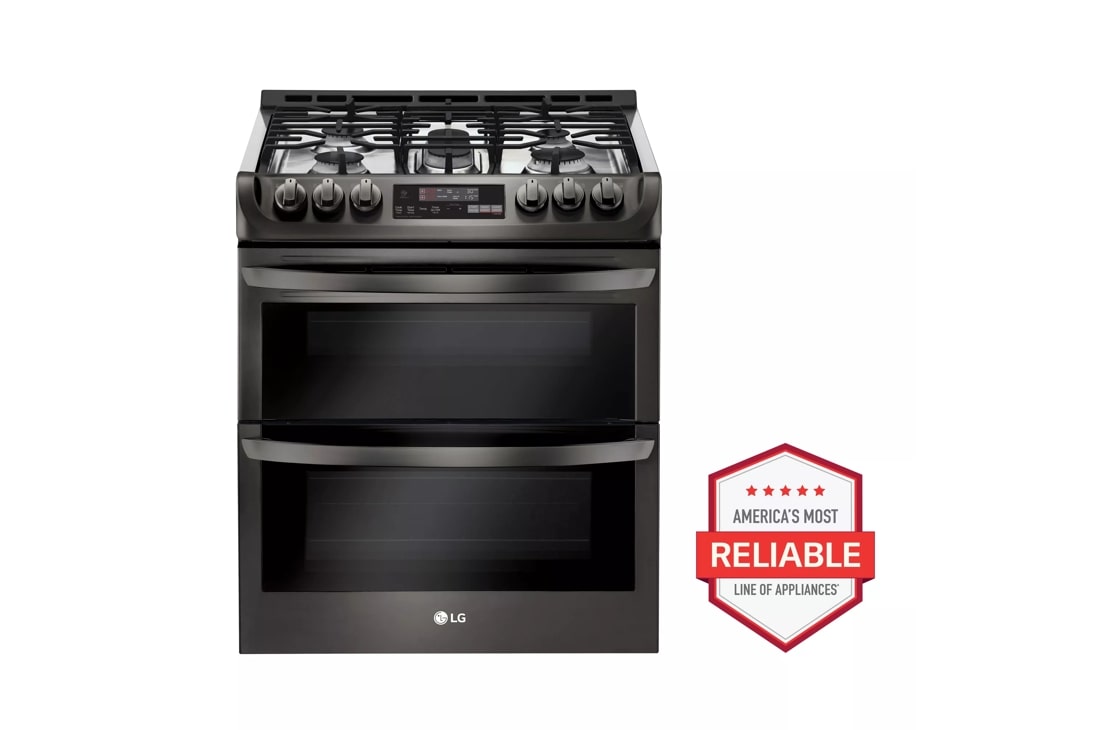 6.9 cu. ft. Smart wi-fi Enabled Gas Double Oven Slide-In Range with ProBake Convection® and EasyClean®