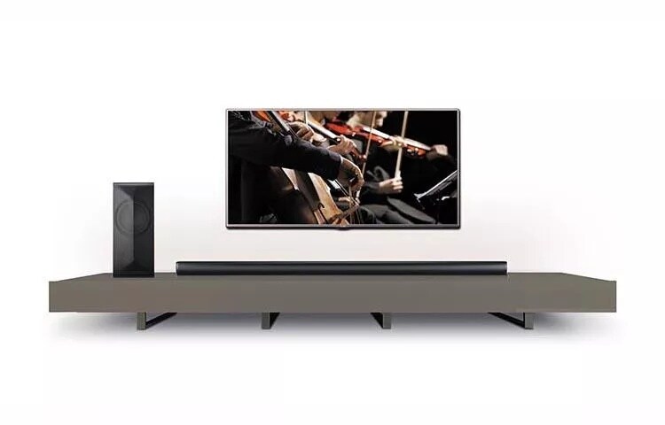 4.1ch 360W Music Flow Wi-Fi Streaming Sound Bar with Wireless Subwoofer