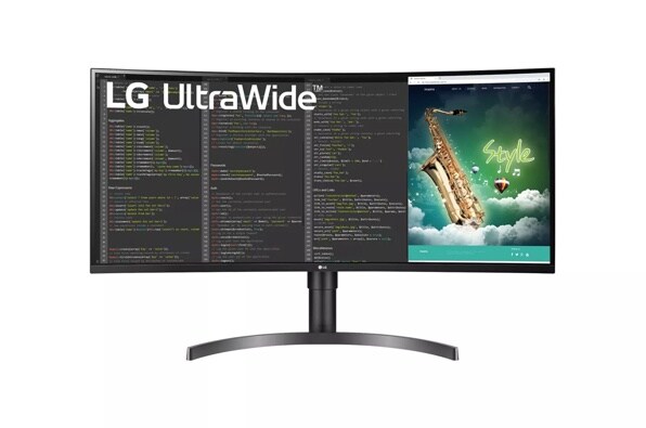 良品 LGモニター35インチ 曲面 ウルトラワイド 35WN75CN-B 35
