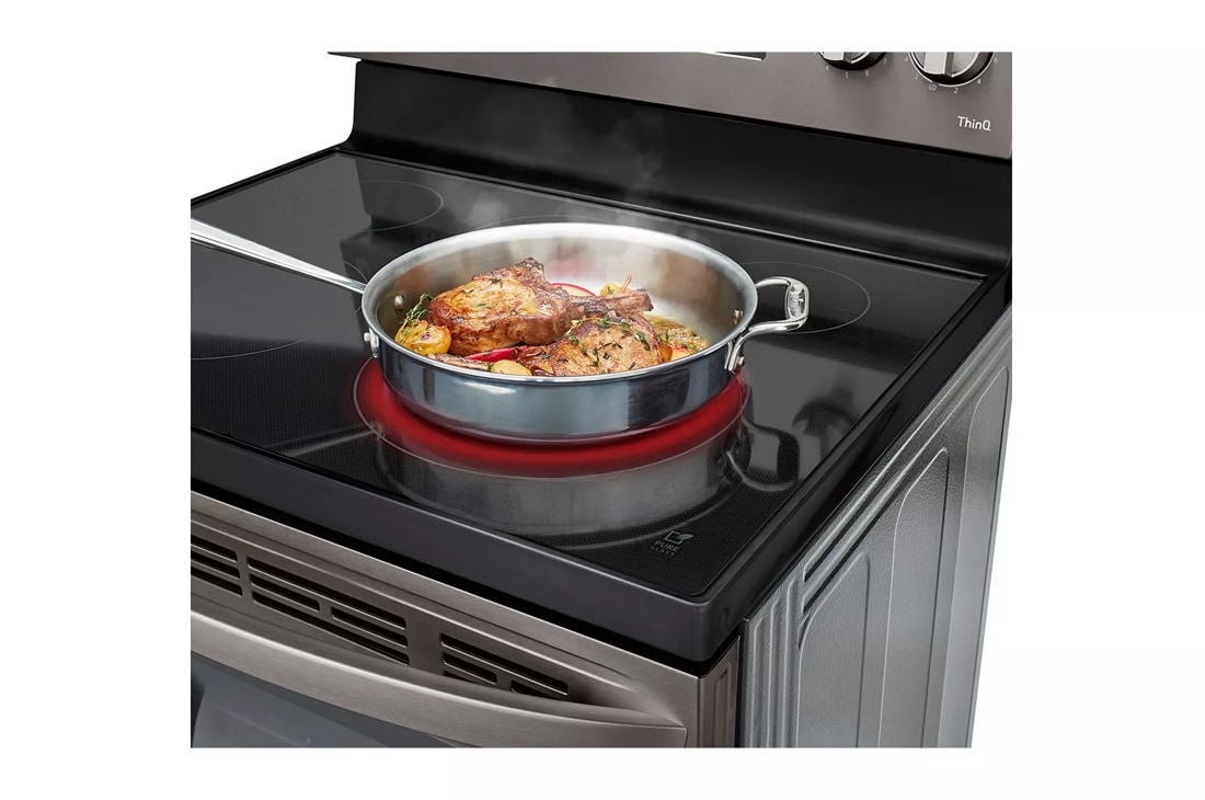 LG LREL6323S 6.3 Cu. ft. Stainless Electric Convection Smart Range with Air- Fry
