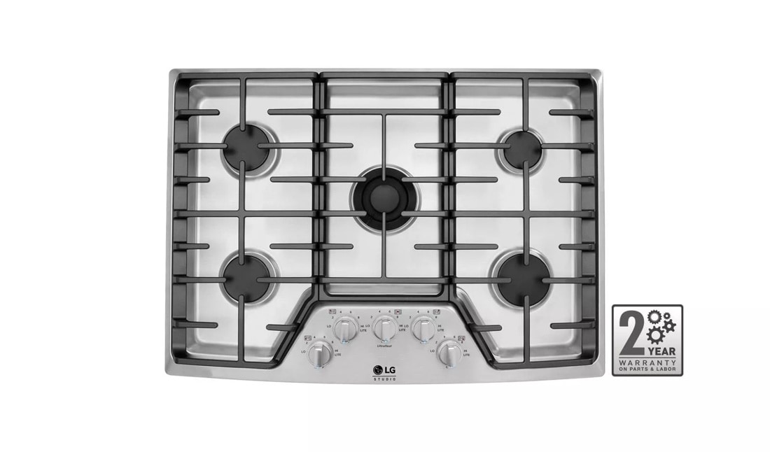 LG LSCG306ST LG STUDIO 30 Inch Stainless Steel Gas Cooktop LG USA