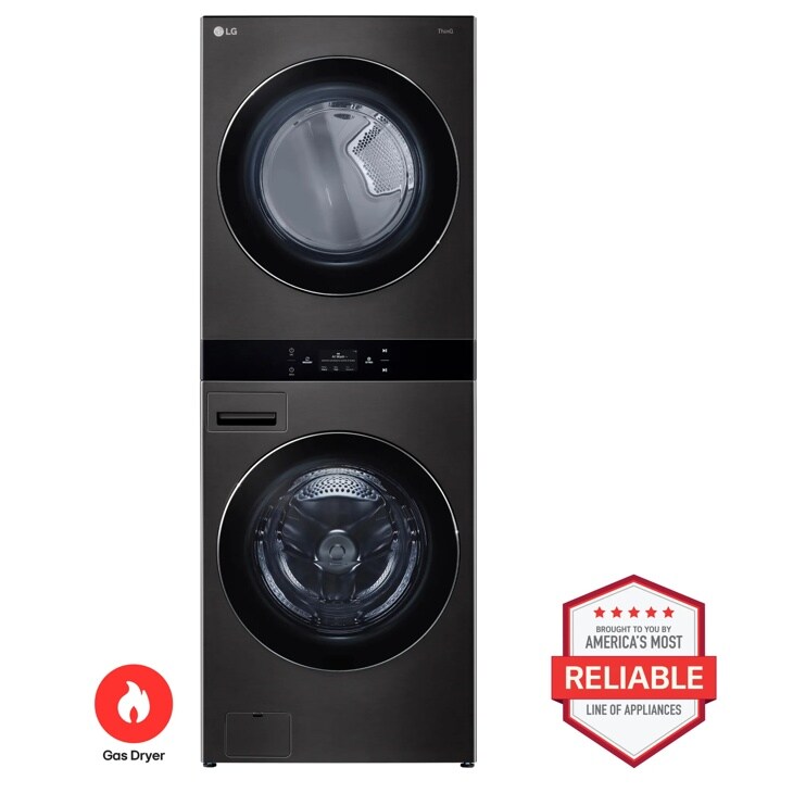 LG WKGX301HBA WashTower Gas Dryer with Washer Brought to You by Americas Most Reliable Line of Appliances - Front View