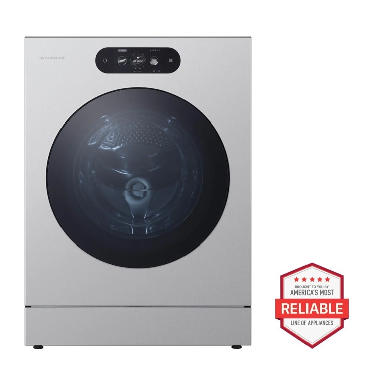 LG SIGNATURE 5.8 cu. ft. Mega Capacity Smart Front Load Washer with Built-In Intelligence, TurboWash® 360°, ezDispense® and Touch LCD Control