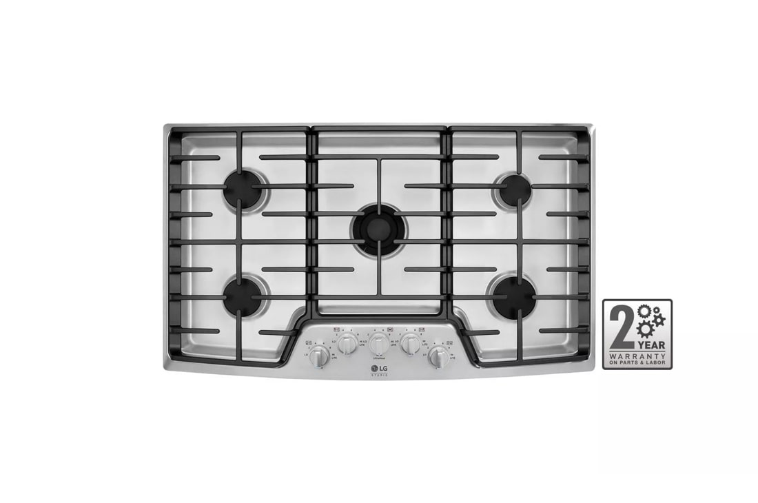 LG Studio - 36” Gas Cooktop with the Professional Look of Stainless Steel