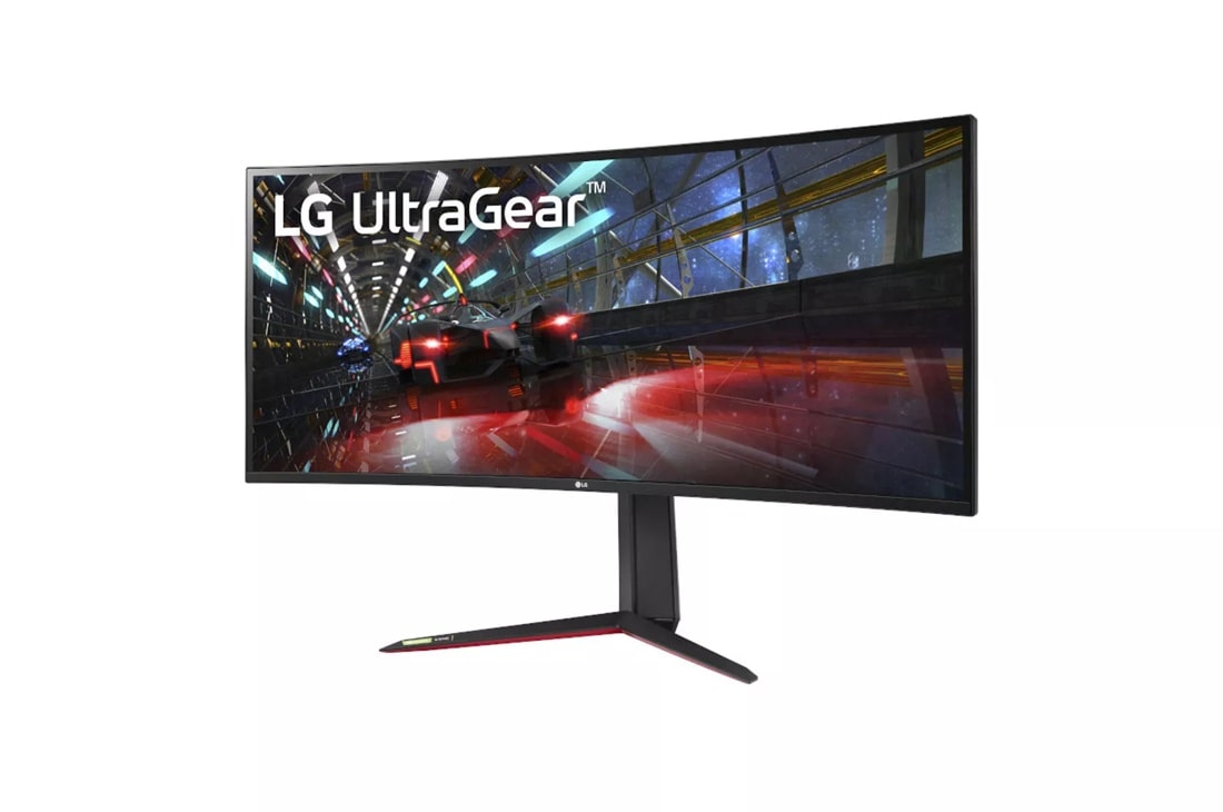 Right side view of the 38 Inch LG UltraGear (38GN950-B) with 144Hz refresh rate and 1ms (GtG) response time