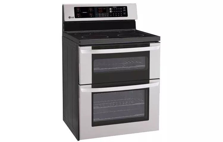 6.7 cu. ft. Capacity Electric Double Oven Range with a 6”-High Upper Oven and EasyClean®