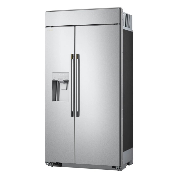 LG US26WBB92S Side-by-Side Refrigerator with water and ice dispenser in stainless steel finish - Side Angle
