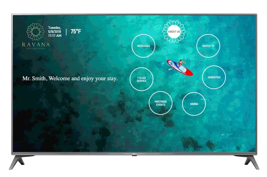 LG65型 65” Pro:Centric® Enhanced Hospitality 4K UHD TV with b-LAN™