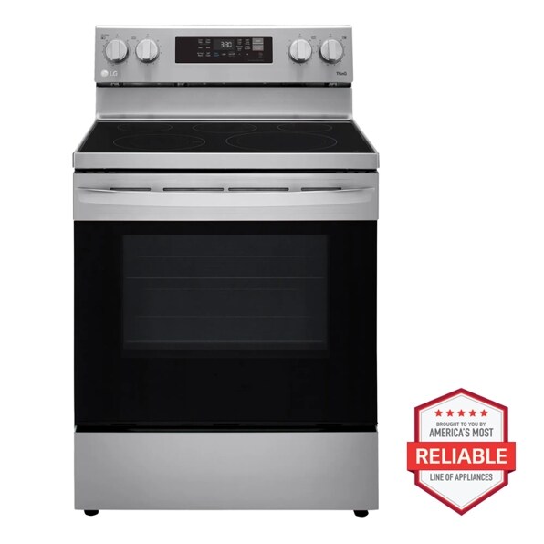 6.3 cu ft. Smart Wi-Fi Enabled Fan Convection Electric Range with Air Fry & EasyClean®