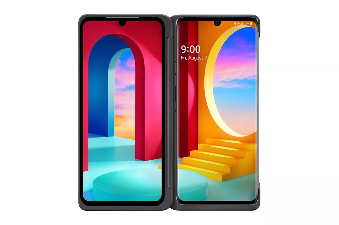 スマホアクセサリー LG Dual Screen LG VELVET™ 5G UW Gray Dual Screen Accessory for T-Mobile | LG USA