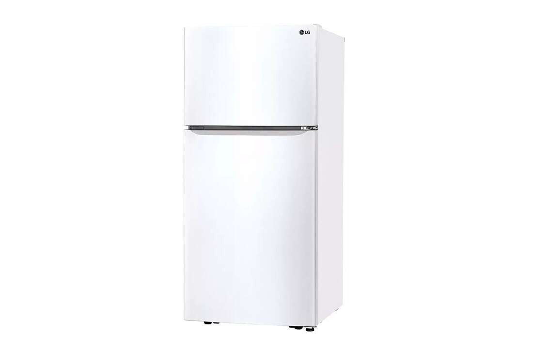 20 cu. ft. top freezer refrigerator right side angle view 
