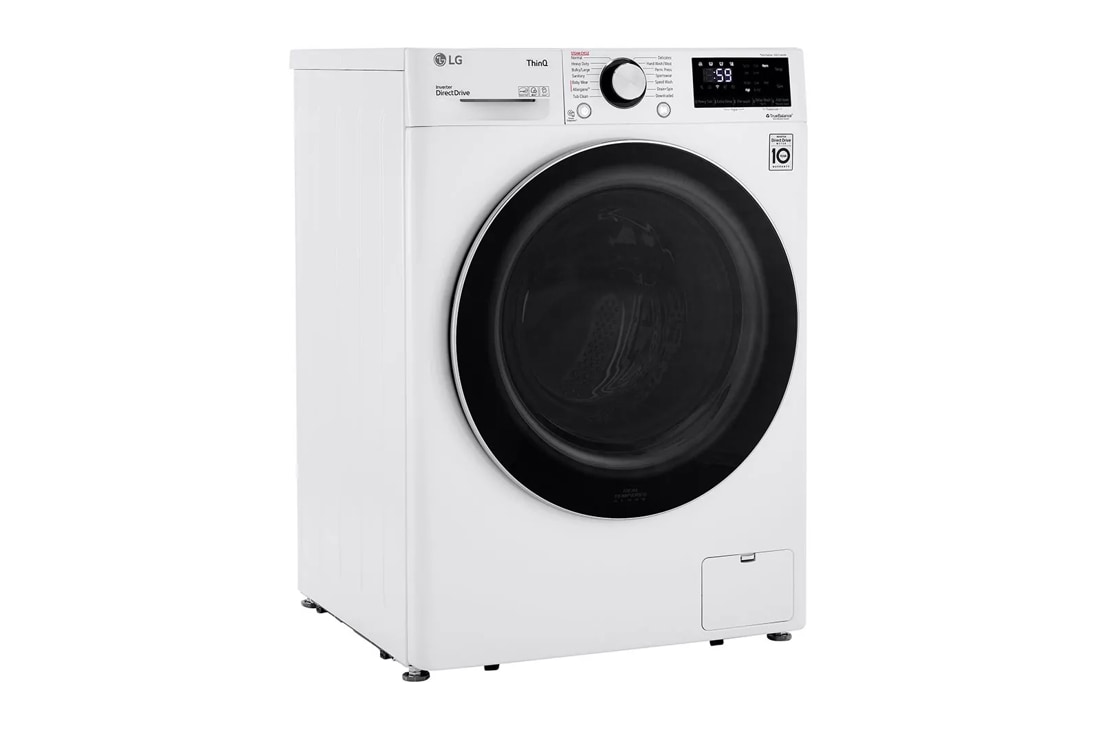 LG WM1455HWA 2.4 Cu ft Compact Front Load Washer with Built-In