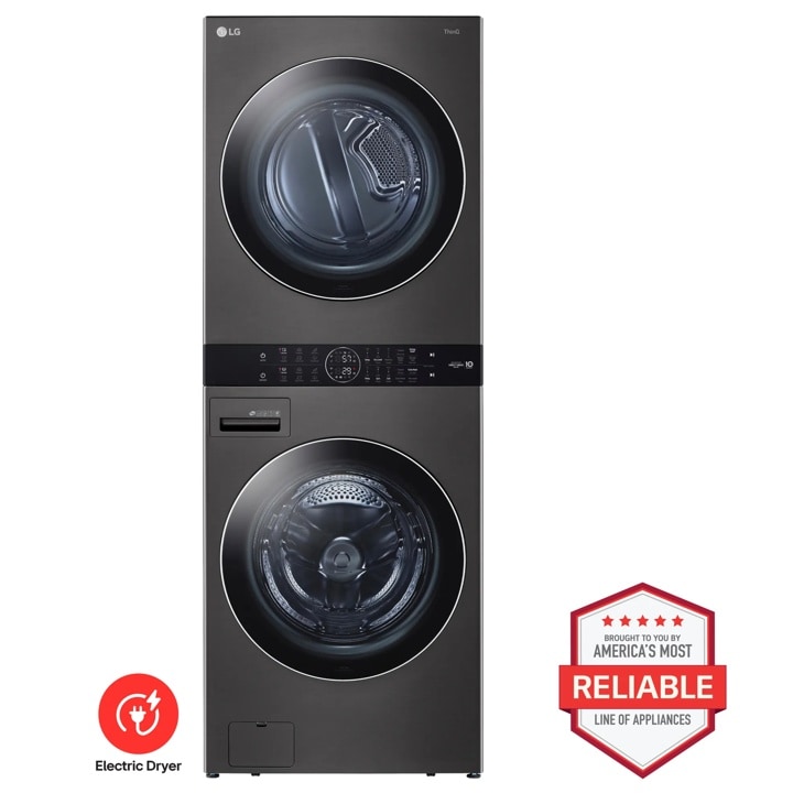 LG WKEX200HBA Electric Dryer WashTower Brought to You by Americas Most Reliable Line of Appliances - Front View
