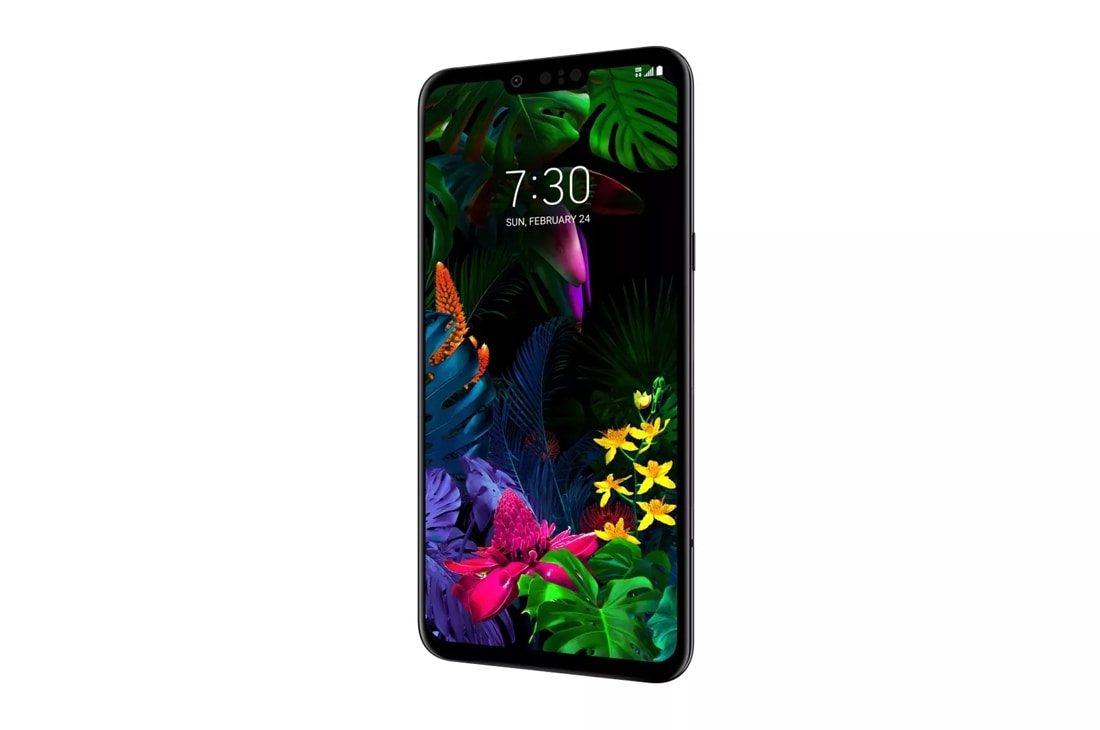 LG G8 ThinQ 128 gigabytes in Aurora Black UNLOCKED. No Sim outlets included