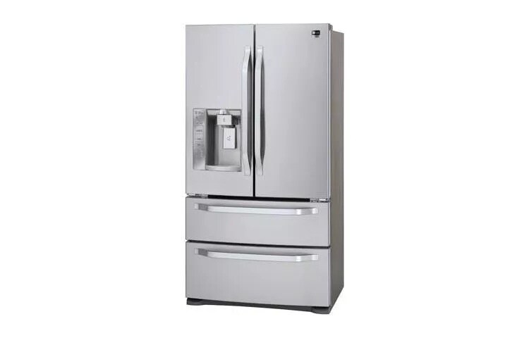 LG Studio - Large Capacity Counter Depth 4 Door French Door Refrigerator with Ice & Water Dispenser