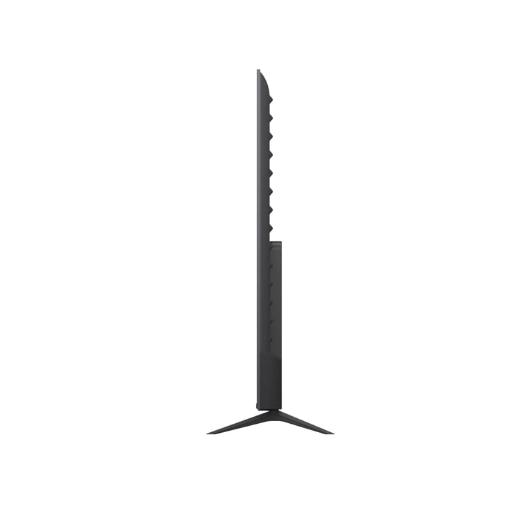 75-Inch 4K UHD TV 75NU850BPUA with slim profile design and sturdy stand - Side Profile