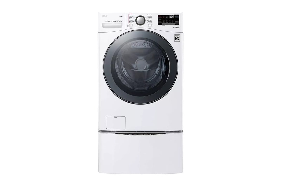 Lg 4.5 cuft front load washer and 7.4 deals cuft gas dryer with wifi capability with optional pedestals