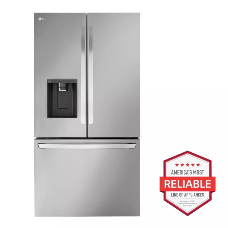 Lg double door fridge shop with water and ice dispenser