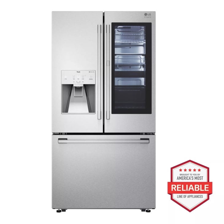 lg studio 24 cu. ft. door-in-door counter-depth refrigerator front view