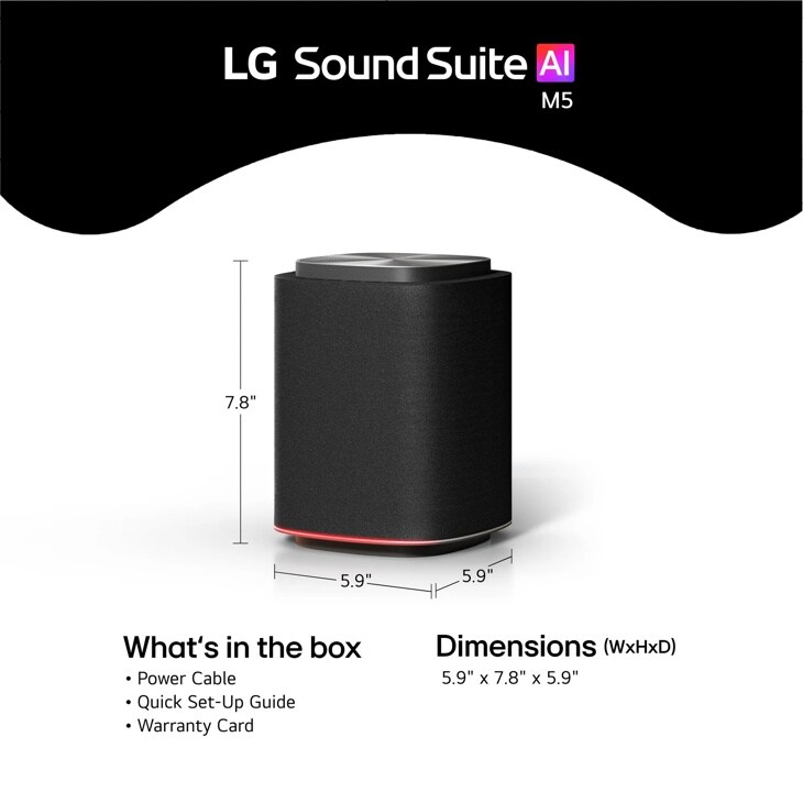 Sound Suite M5 Wireless Speaker | Ch 1.1.1 | Dolby Atmos