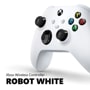 Xbox Wireless Controller EP229919 in Robot White showing colorful XYAB buttons and textured thumbsticks - Side Angle