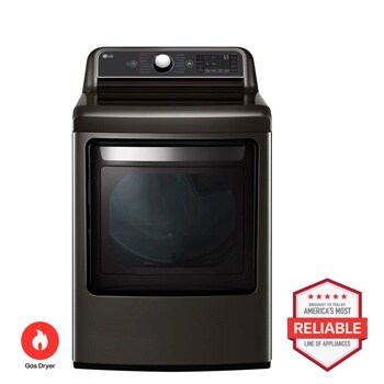 LG DLGX7901BE Gas Dryer Brought to You By Americas Most Reliable Line of Appliances - Front View