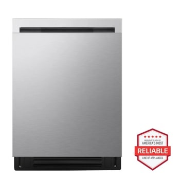 LG LDNPC44CS Dishwasher with America's Most Reliable Line of Appliances badge - Front View1