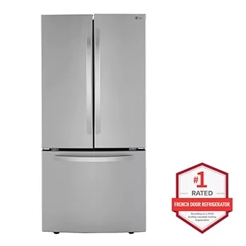 LRFLC2706S in Print Proof Stainless Steel by LG in Woodbridge, VA - 27 cu.  ft. Smart Counter-Depth MAX™ French Door Refrigerator