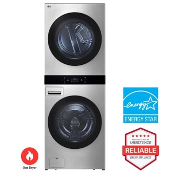 LG SWWG50N3 Gas Dryer WashTower with Energy Star and Brought to You By Americas Most Reliable Line of Appliances badges