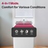 4-in-1 mode. Comfort for various Conditions
Heat
Fan
Dry
Cool