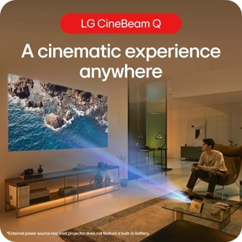 LG CineBeam Q 4K UHD Smart Portable Laser Projector HU710PB
