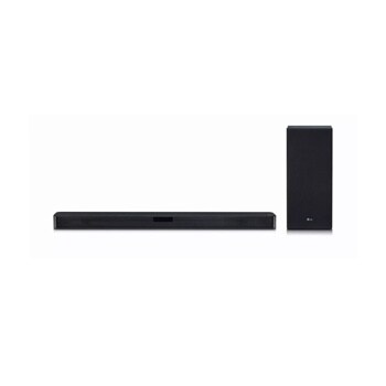 LG SLM5Y 400W  Soundbar with subwoofer front view 