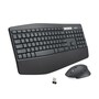Logitech 920008219 wireless keyboard and mouse combo with ergonomic wrist rest and USB receiver