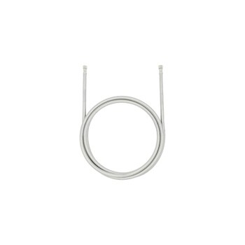 AGF04222801 flexible braided water supply line with metal connectors on white background