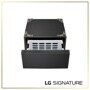 LG WDP8B Washer with Pedestal Drawer Open Showing Interior Storage Compartment