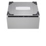 LG WD405CP Washer with lid open showing interior drum and control panel - Top View