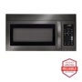 Front view of the 1.8 cu. ft. Over-the-Range Microwave Oven with EasyClean® - LMV1831BD. Includes a graphic logo that says, Brought to you by America’s Most Reliable Line of Appliances.