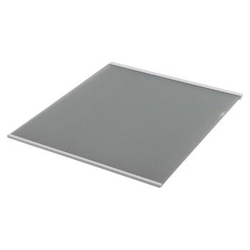 ACQ30341206 LG refrigerator accessory glass shelf with textured surface and silver trim1