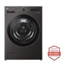 5.0 cu. ft. Front Load Washer and 7.4 cu.ft. Electric Dryer with pedestal washer and drawer Laundry Set in Black Steel WM6700HBA_DLEX6700B_WD300CB_WDP6B