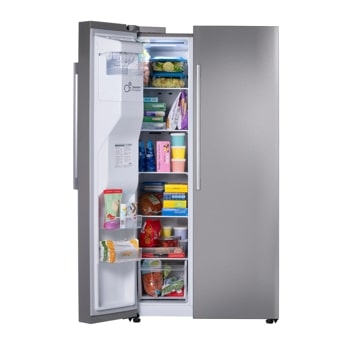 27 cu. ft. Standard-Depth, Side-by-side Refrigerator, with Ice and Water and New Bar Handle Design