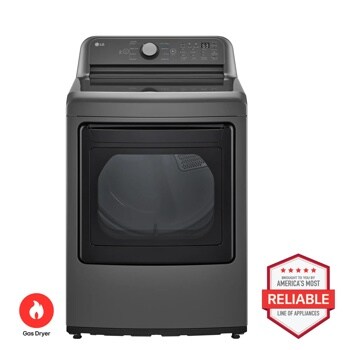 LG DLG7151M Gas Dryer Brought to You by Americas Most Reliable Line of Appliances - Front View