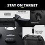 EP229943 Xbox gaming controller infographic showing textured grip, Bluetooth technology, hybrid D-pad, share button, and USB-C cable