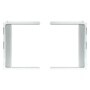 AET73732404 air conditioner window side panels with accordion-style extenders for custom window fitting