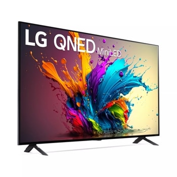 65 inch class LG QNED MiniLED TV 65QNED90TUA left angle view