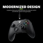 EP229943 Xbox gaming controller infographic showing modernized design with sculpted surfaces and refined geometry for enhanced comfort and effortless control during gameplay