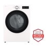 5.0 cu. ft. Front Load Washer and 7.4 cu.ft. Gas Dryer with pedestal washer and drawer in Alpine White WM5800HAA_DLGX5801A_WD300CA_WDP6A