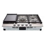 LG CBGU3039X Gas Cooktop with Griddle and Five Burners - Front View
