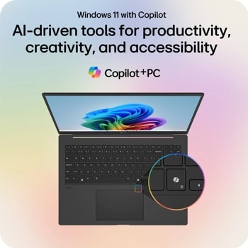 Windows 11 with Copilot
Al-driven tools for productivity, creativity, and accessibility
Copilot+PC
648
0
2
405
11 20
26 3, 4, 5,
54
6A 7 & 8 9 ( 09
D
F
G
H
J
K
L
Tad
Q
W
E
R
T
Y
U
1
S
Shife
Fo-Lock Z
X
C
V
8
N
Caps Lock
A
Ctri
gram
Alt
88
P
P
Alt
X
Art Sc
Oel
1
